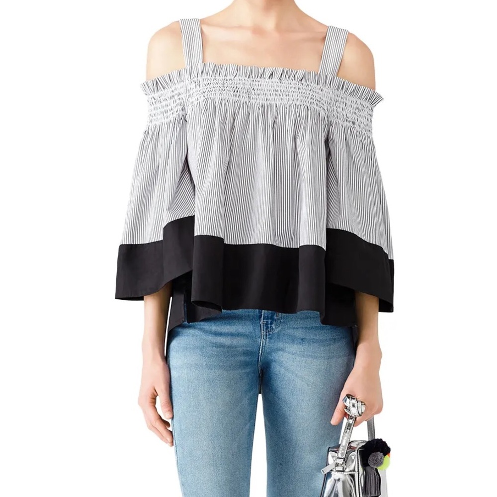 Cold Shoulder Smock Top by KENDALL + KYLIE